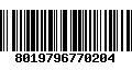 Código de Barras 8019796770204