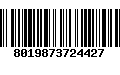 Código de Barras 8019873724427