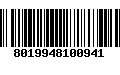 Código de Barras 8019948100941