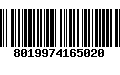 Código de Barras 8019974165020