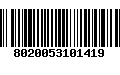 Código de Barras 8020053101419