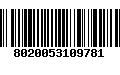 Código de Barras 8020053109781