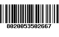 Código de Barras 8020053502667