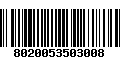 Código de Barras 8020053503008