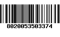 Código de Barras 8020053503374