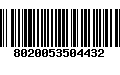 Código de Barras 8020053504432