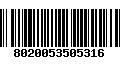 Código de Barras 8020053505316