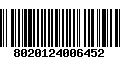 Código de Barras 8020124006452