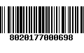 Código de Barras 8020177000698