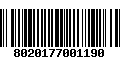 Código de Barras 8020177001190