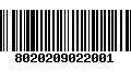 Código de Barras 8020209022001