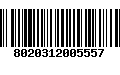 Código de Barras 8020312005557