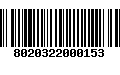 Código de Barras 8020322000153