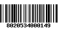 Código de Barras 8020534000149