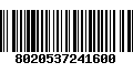 Código de Barras 8020537241600