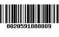 Código de Barras 8020591888889