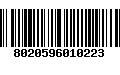 Código de Barras 8020596010223