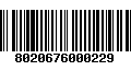 Código de Barras 8020676000229