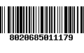 Código de Barras 8020685011179