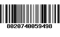 Código de Barras 8020740059498