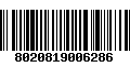 Código de Barras 8020819006286