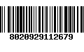 Código de Barras 8020929112679