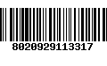 Código de Barras 8020929113317