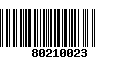 Código de Barras 80210023