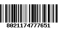 Código de Barras 8021174777651