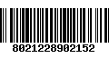 Código de Barras 8021228902152