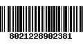 Código de Barras 8021228902381