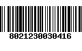 Código de Barras 8021230030416