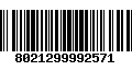 Código de Barras 8021299992571