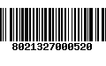 Código de Barras 8021327000520