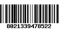 Código de Barras 8021339478522