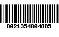 Código de Barras 8021354004805