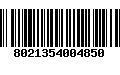 Código de Barras 8021354004850