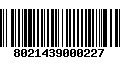 Código de Barras 8021439000227