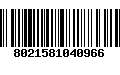 Código de Barras 8021581040966