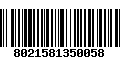 Código de Barras 8021581350058