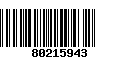 Código de Barras 80215943