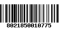 Código de Barras 8021850010775