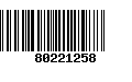 Código de Barras 80221258