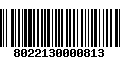 Código de Barras 8022130000813