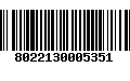 Código de Barras 8022130005351