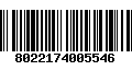 Código de Barras 8022174005546