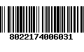 Código de Barras 8022174006031