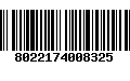 Código de Barras 8022174008325