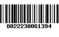 Código de Barras 8022230061394