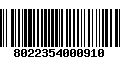 Código de Barras 8022354000910